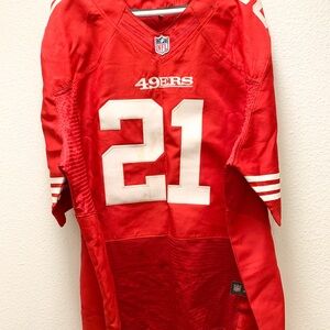Nike Red NFL On Field Jersey Deion Sanders 49ers
